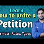 How to write a petition letter